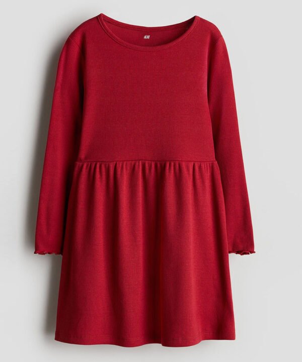 Infant Girls Ribbed Jersey Dress